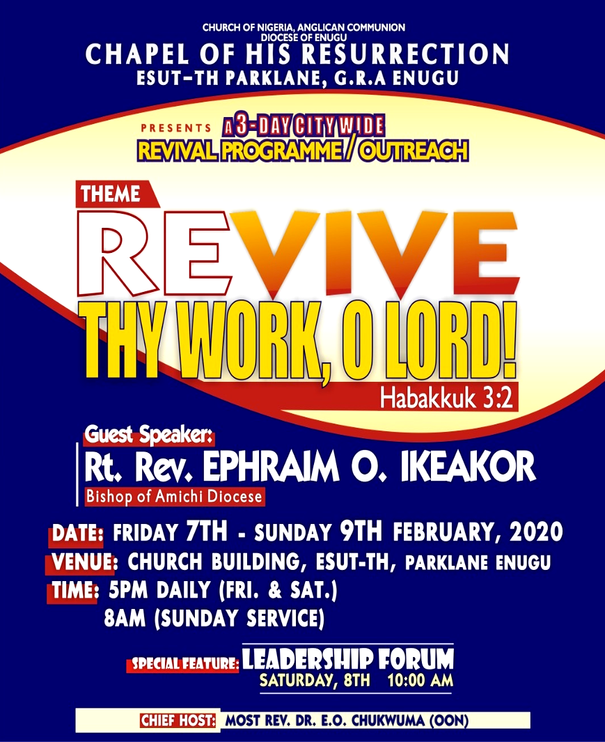 Revival Enugu Ephraim Ikeakor